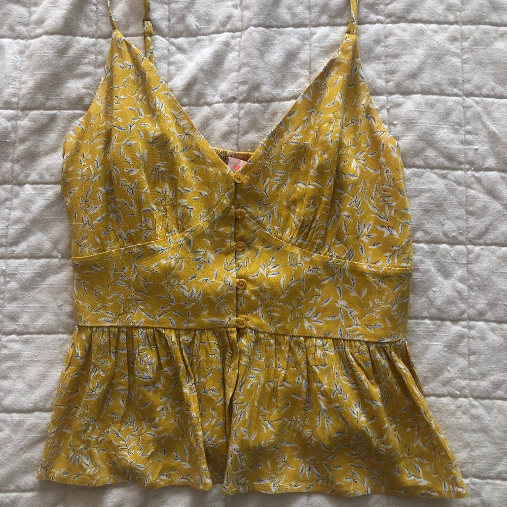Re-Named Yellow Cropped Tank